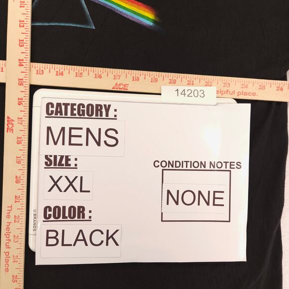 Pink Floyd Band Graphic Short Sleeve Crew Neck T Shirt Mens Size 2XL Black - Picture 6 of 8